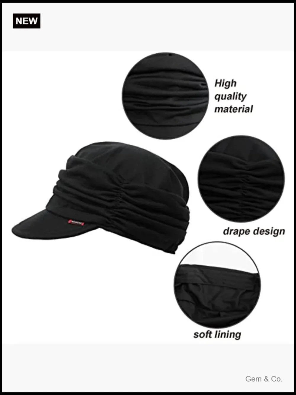 Women Newsboy Soft Cotton Cabbie Cap Hat Painter Visor Beret Stretchy